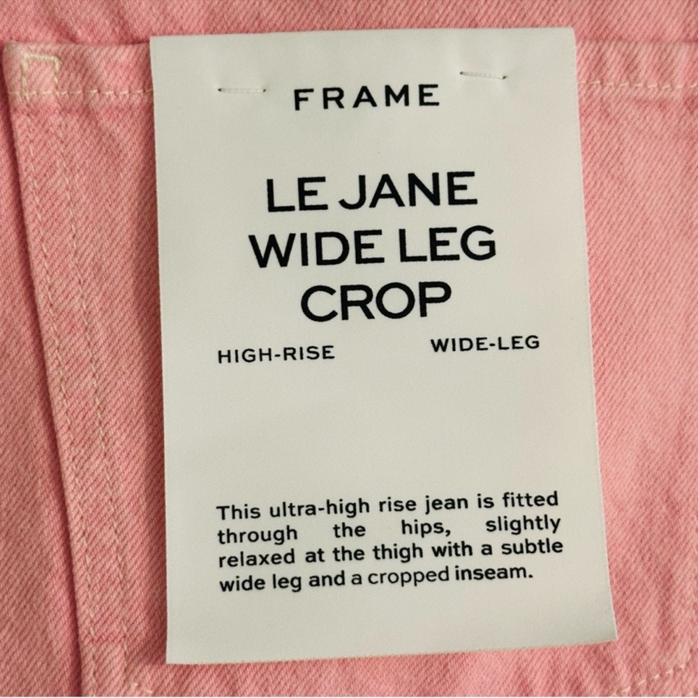 NWT FRAME JEANS 
Le Jane Wide Leg Crop High Rise | 29 - Picture 7 of 9